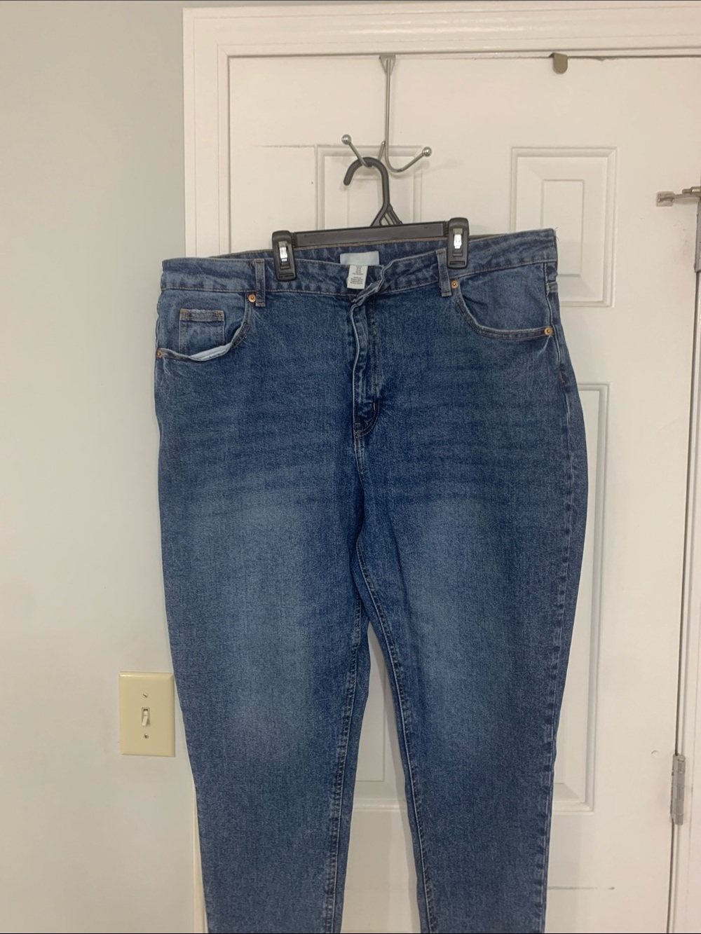 Women’s H&M Classic High-Rise Blue Denim Jeans Size 18